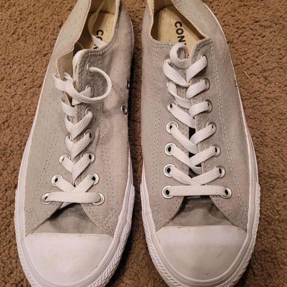 CONVERSE new sage green lace-ups, size 11